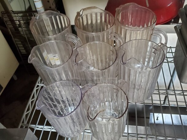 ALL ONE MONEY Lot of 8 Plastic Pitcher - Image 1 of 5