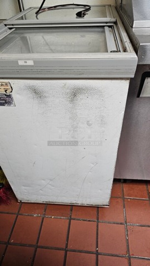 Glass Top Ice Cream Freezer - Image 2 of 3