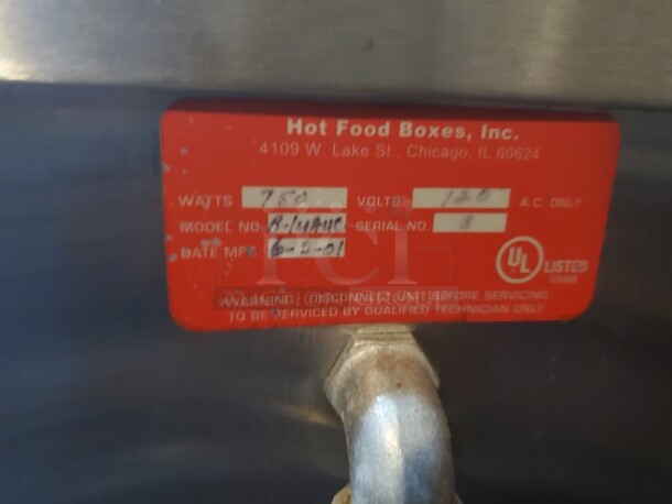 Hot Food Boxes INC R-/4A4C Warmer Cabinet - Portable 120V 26X33X34 Like New! - Image 6 of 7