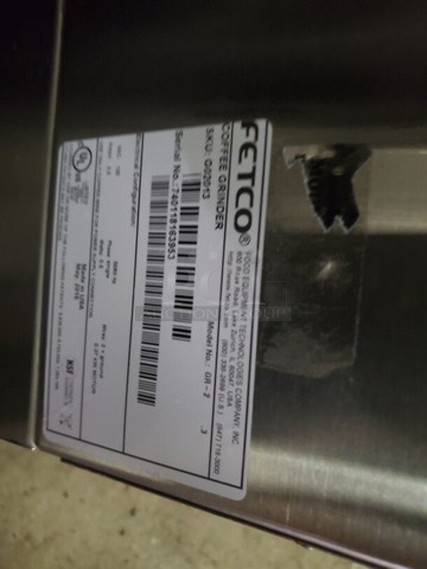 Fetco GR-2.3 Coffee Grinder
 - Image 4 of 4