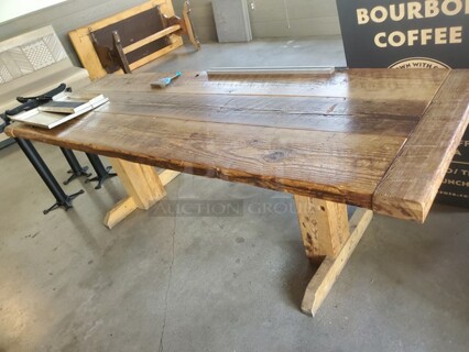 RUSTIC WOOD DINING TABLE