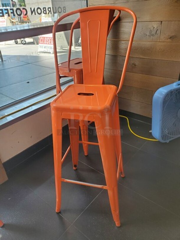 Orange Stool - Image 2 of 2