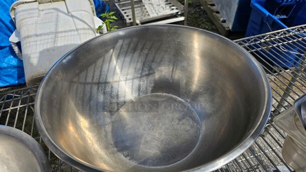 Lot of 3 Miscellaneous Stainless Steel Mixing Bowls - Image 2 of 4