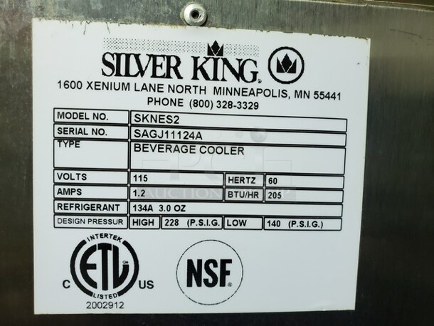 Silver King SKNES2 2 Flavor Refrigerated Creamer Dispenser - Image 5 of 7