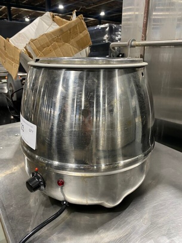Winco Commercial Countertop Food Warmer Soup Kettle! WORKING WHEN REMOVED! Model: ESW70 SN: ESW70050004074 120V - Image 3 of 7