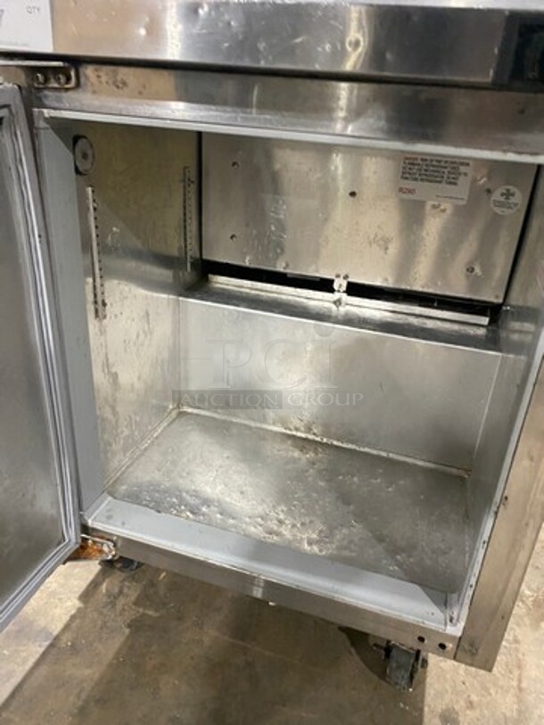 Continental Commercial Single Door Lowboy/Worktop Freezer! With Back Splash! All Stainless Steel! Model: SWF27BS SN: 15850728 115V 60HZ 1 Phase - Image 5 of 7