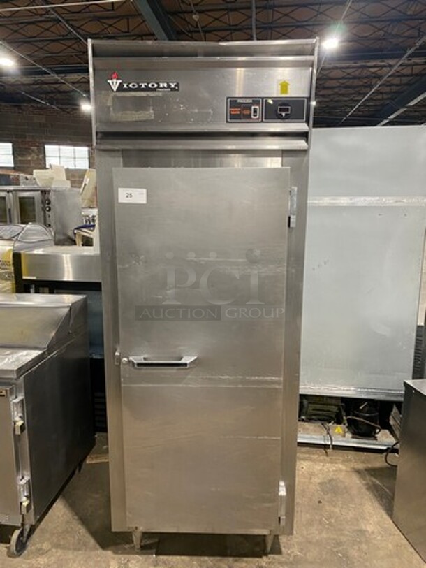 VICTORY Commercial Single Door Reach In Freezer! All Stainless Steel! Model FS1DS7EWNYC 115V 1PH - Image 1 of 8