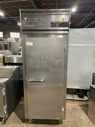 VICTORY Commercial Single Door Reach In Freezer! All Stainless Steel! Model FS1DS7EWNYC 115V 1PH
