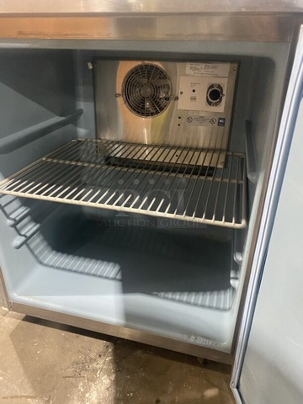 Delfield One Door Stainless Steel Lowboy Cooler Worktop! Model 406STAR2 Serial 0605036100681-T! 115V 1 Phase! On Casters!  - Image 5 of 7