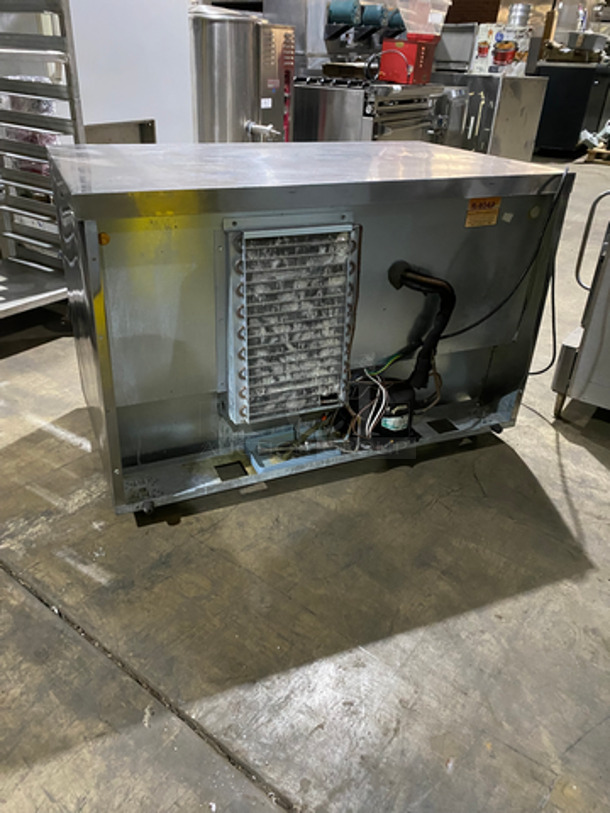 COOL! Delfield Manitowoc Commercial 2 Door Lowboy/Worktop Cooler! With Poly Coated Racks! All Stainless Steel! Model: UC4048STAR SN: 1308152001917 115V 60HZ 1 Phase - Image 4 of 8