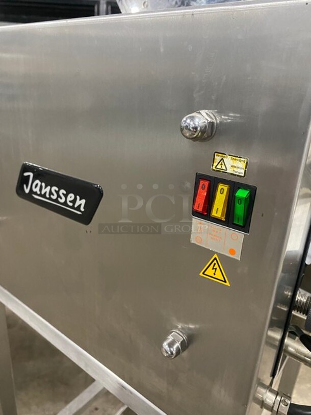 GREAT! Janssen Commercial Heavy Duty Pastry Forming Machine! All Stainless Steel! On Stand With Rear Casters! Model: FF2500! - Image 7 of 11