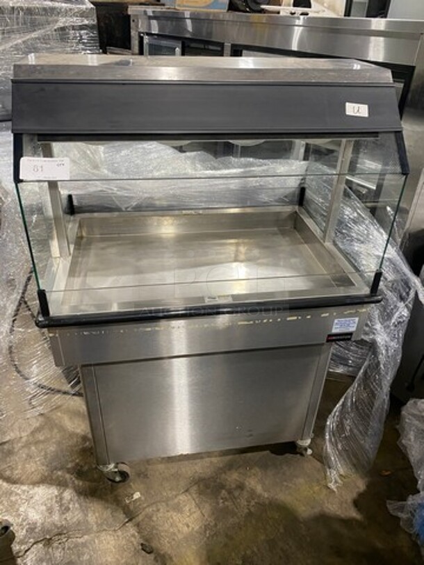 WOW! Royston Commercial Electric Powered Heated Food Display Case Merchandiser! With Sneeze Guard! All Stainless Steel! On Casters! Model: HIMHH1SS362555 120V 60HZ 1 Phase - Image 1 of 9
