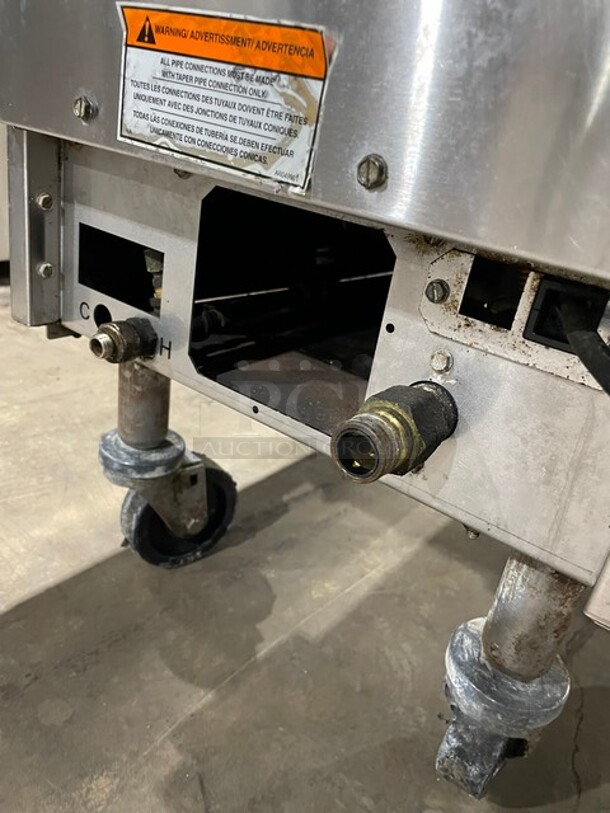 WOW! Pitco Commercial Natural Gas Powered Pasta Cooker! Solstice Supreme Edition! All Stainless Steel! With Dormont Quick Disconnect Gas Hose! On Casters! 115V! Model: SSPG14 SN: G16BA008760! Working When Removed! - Image 8 of 12