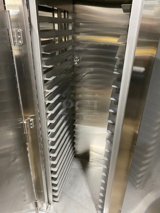 LATE MODEL! 2022 Jones Zylon Commercial Single Door Dry Food Transport Cart! All Stainless Steel! On Casters! Model: JZASS3D SN: 228075202 - Image 7 of 8