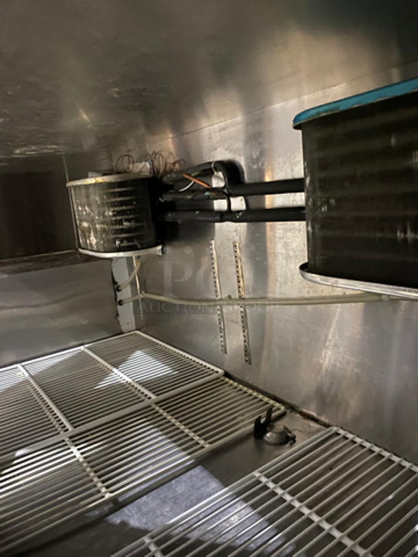 Leader Commercial 4 Door Under The Counter/ Work Top Cooler! With Poly Coated Racks! All Stainless Steel! On Casters! Model: HBK57D SN: PZ08M1003 115V 60HZ 1 Phase - Image 6 of 8
