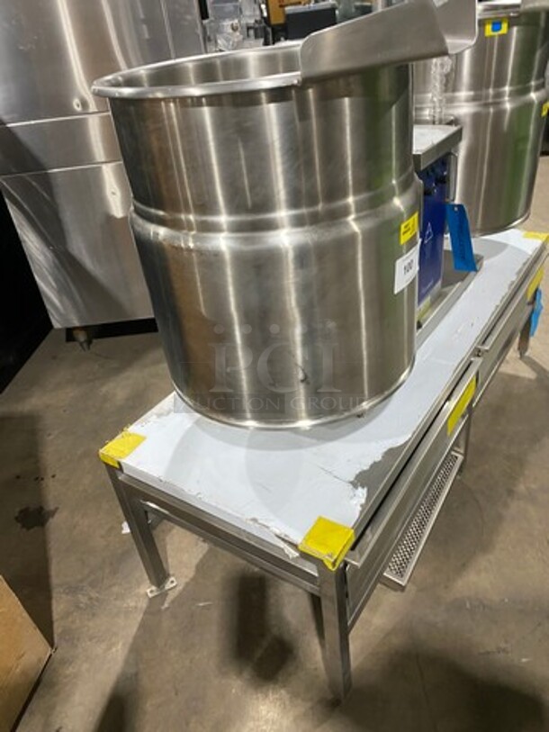 New! Never Used! Cleveland Commercial Countertop Electric Powered Jacketed Tilting Soup Kettle! On Equipment Stand! All Stainless Steel! On Legs! Model: TKET12T SN: WT680804C01 240V 60HZ 3 Phase - Image 2 of 12