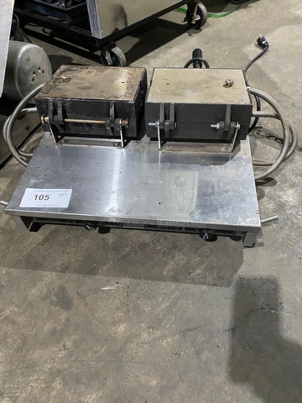 Krampouz Commercial Countertop Dual Waffle Maker! All Stainless Steel! 240V 60HZ 1 Phase - Image 1 of 9