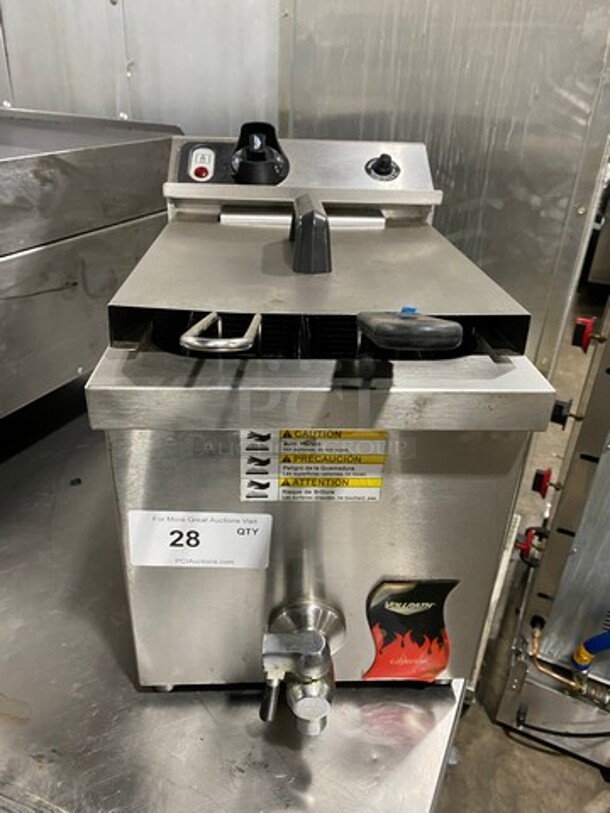 Vollrath Commercial Countertop Electric Powered Deep Fat Fryer! With Metal Frying Baskets! All Stainless Steel! Model: FFA8115 SN: E4700264016023 208/240V 60HZ 1 Phase - Image 1 of 9