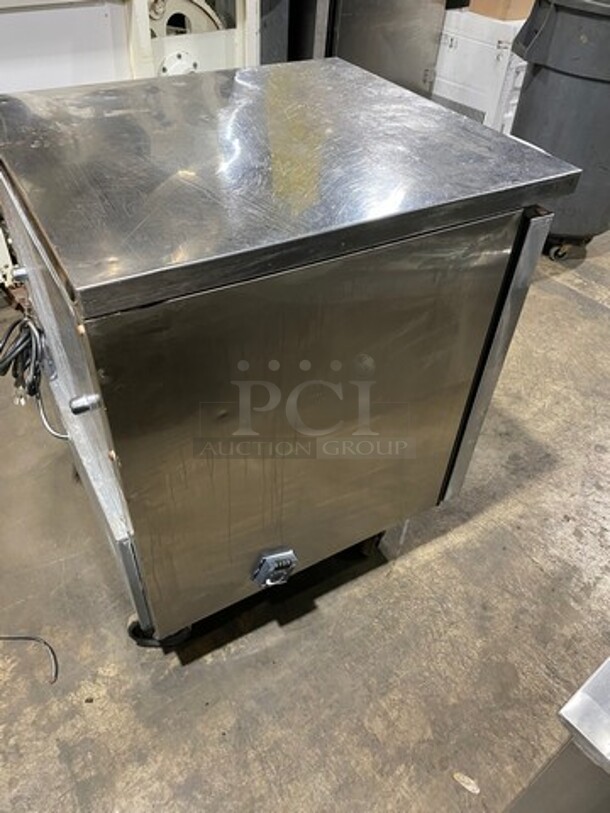 True Commercial Single Door Lowboy/Worktop Freezer! All Stainless Steel! On Casters! Model: TUC27FHC SN: 10085665! 115V 60HZ 1 Phase!
 - Image 4 of 7