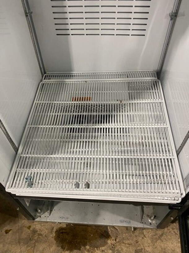 Single Door Refrigerated Reach In Cooler Merchandiser! With View Through Door! With Poly Coated Racks! - Image 6 of 8