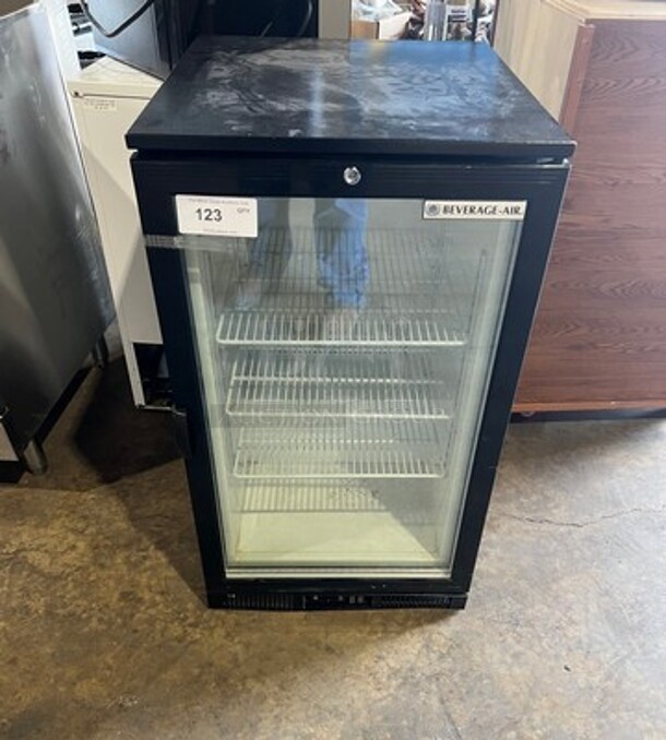 Beverage Air Commercial Countertop/ Undercounter Single Door Reach In Freezer Merchandiser! With Poly Coated Racks! Model: CTF961B SN: CTF961B30042016096 115V 60HZ 1 Phase - Item #1098045