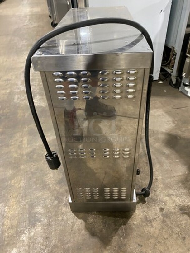  NICE! Robot Coupe ALL STAINLESS-STEEL Commercial Electric Powered Counter Top Chicken Rotisserie Machine!  - Image 3 of 7