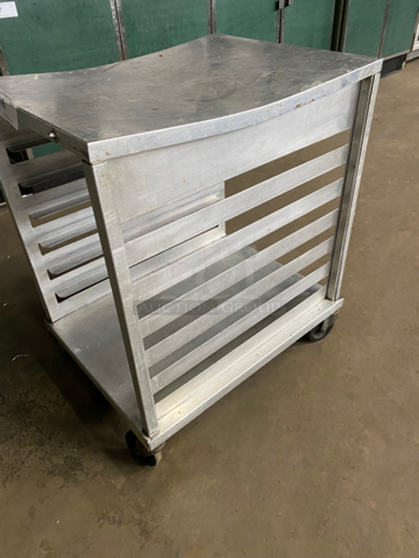 Metal Commercial Pan Transport Rack! On Casters! - Image 2 of 5
