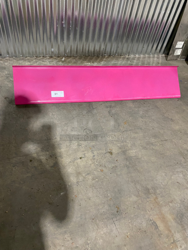 Pink Coated Wall Mount Metal Shelf!