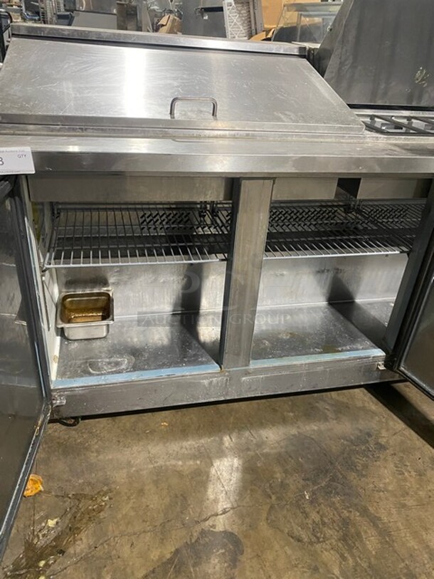 Kelvinator Commercial Refrigerated Sandwich/Salad Prep Table! With 3 Door Storage Space Underneath! All Stainless Steel! Model KCHMT70.30 Serial 20820002! 115V! - Image 6 of 11