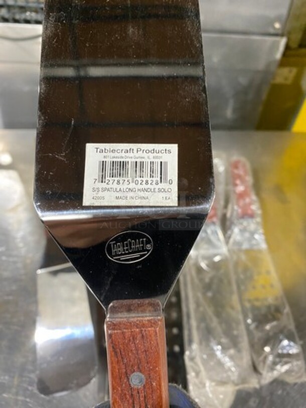 NEW! Table Craft Metal Some Perforated Griddle Spatula! With Wooden Handle! 8x Your Bid! - Image 3 of 5