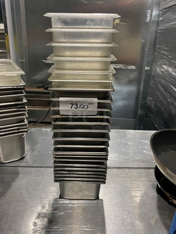 MISCELLANEOUS! Commercial Steam Table/ Prep Table Food Pans! Cambro Clear Poly Food Containers! 23x Your Bid! - Image 1 of 8