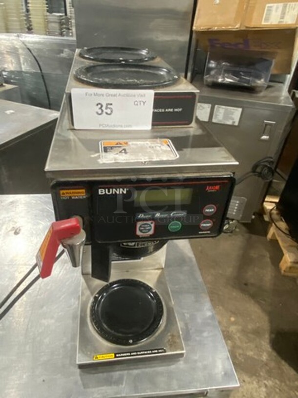 Bunn Commercial Countertop Coffee Maker! With 3 Coffee Pot Warmers! All Stainless Steel! Model: AXIOM153 SN: AX00036881 120V 60HZ 1 Phase - Image 1 of 8