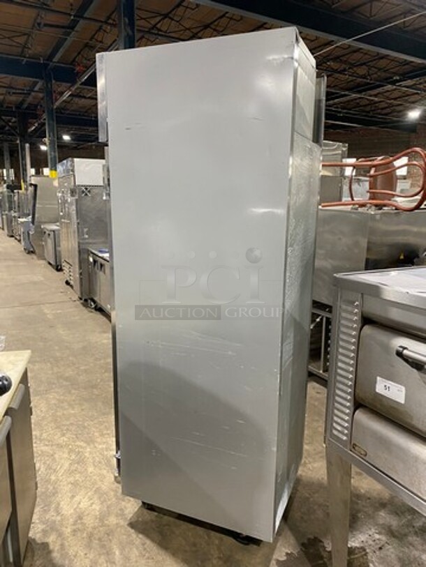 Beverage Air Commercial Single Door Reach In Freezer! With Poly Coated Racks! All Stainless Steel! On Casters! Model: HF11S SN: 12102164 115V 60HZ 1 Phase - Image 3 of 8