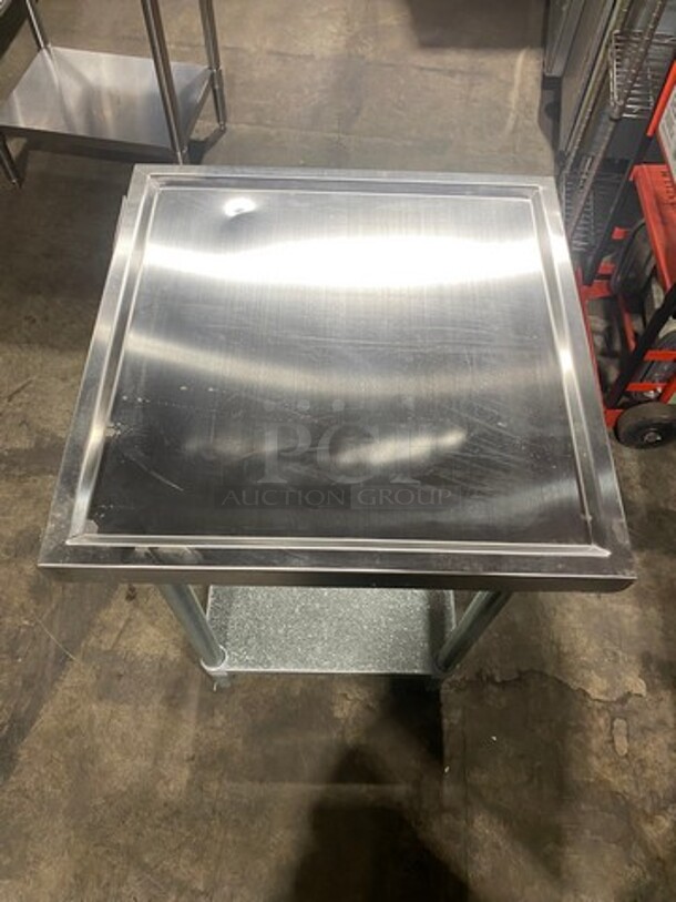 WOW! NEW! Solid Stainless Steel Work Top/ Prep Table! With Storage Space Underneath! On Legs! - Image 5 of 7