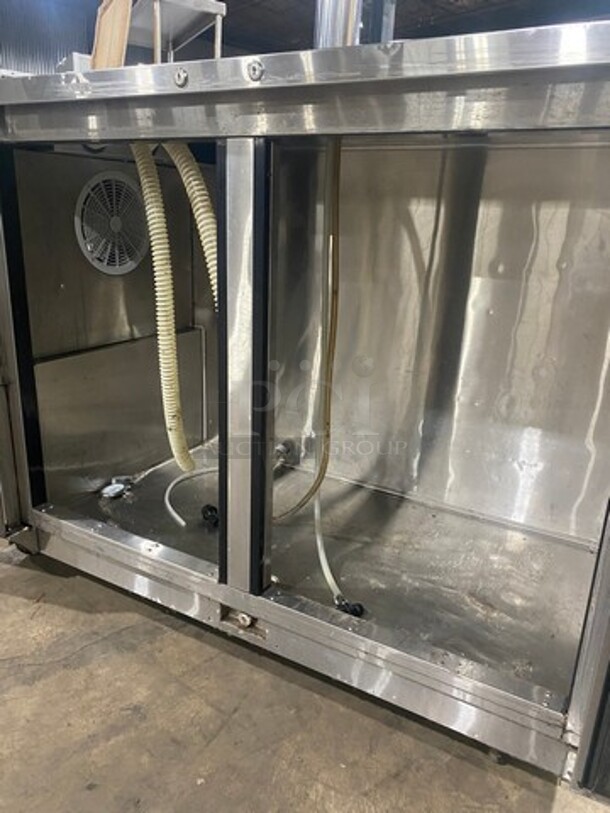 LATE MODEL 2018! ATOSA All Stainless Steel Dual Tower 4  Tap Beer Kegerator! On Casters!  Model MKC58 Serial MKC58AUS100318091600C40018 115V/60Hz/1 Phase  - Image 5 of 10