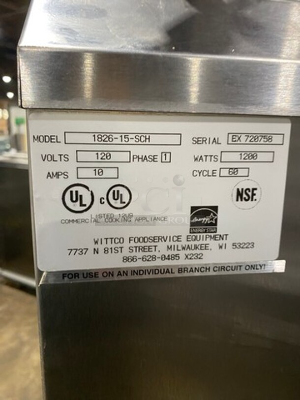 Wittco Commercial Electric Powered Heated Holding Cabinet! All Stainless Steel! On Casters! Model: 182615SCH SN: EX720758 120V 60HZ 1 Phase - Image 7 of 8