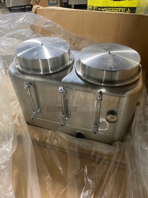 NEW! IN THE BOX! Curtis Commercial Countertop Automatic Coffee Urn! All Stainless Steel! Model: EMT3S SN: 42497 220V 1 Phase - Image 2 of 7