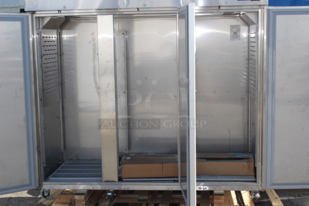 BRAND NEW SCRATCH & DENT! Hoshizaki R3A-FS 82 1/2" Solid Door Reach-In Refrigerator. 115v 82-1/2 x 33-1/2 x 79-1/2. TESTED! WORKING!  - Image 7 of 8