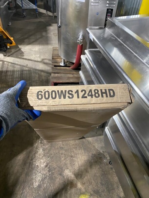 NEW! IN THE BOX! Regency Commercial Solid Stainless Steel Wall Mount Shelf! Model: 600WS1248HD - Image 2 of 3