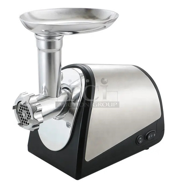 2 BRAND NEW IN BOX! Jasun JSMG 303 Metal Countertop Electric Meat Grinder. 110 Volts, 1 Phase. 2 Times Your Bid!