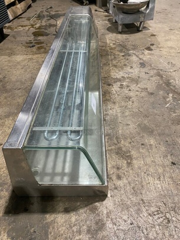 Yoshimasa Commercial Countertop Refrigerated Sushi Display Case Merchandiser! With Slanted Front Glass! Stainless Steel Body! - Image 2 of 8