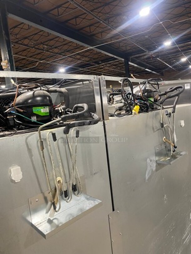 COOL! Hoshizaki Commercial 3 Door Reach In Cooler Merchandiser! With View Through Doors! Poly Coated Racks! All Stainless Steel Body! On Casters! Model: CR3SFGY SN: F60003B 115V 60HZ 1 Phase - Image 11 of 12