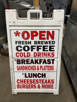 White Poly Street Sign Frame!