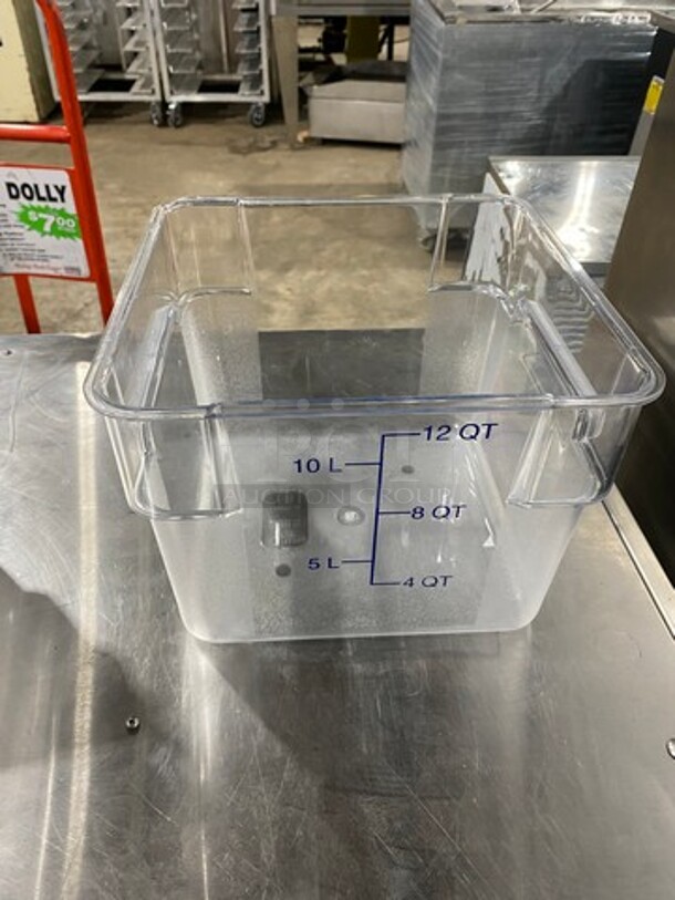 Carlisle Clear Poly 12 QT Food Containers! 3x Your Bid! - Image 2 of 6