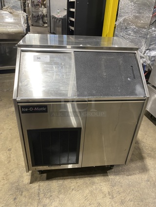 Nice! Ice-O-Matic Under The Counter Ice Machine! Model EF250A32S! Serial Number 09091280012386 ! 115 Volts! On Legs !