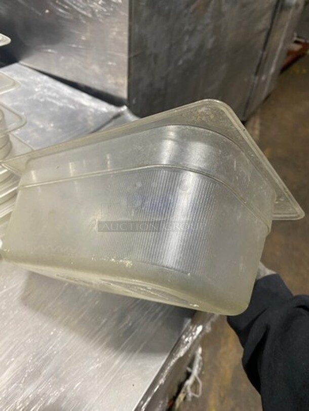 Clear Poly 1/4x4" Food Containers! 7x Your Bid! - Image 7 of 9