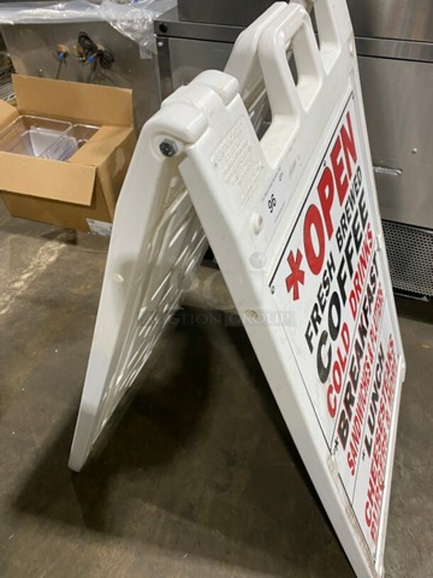 White Poly Street Sign Frame! - Image 5 of 5