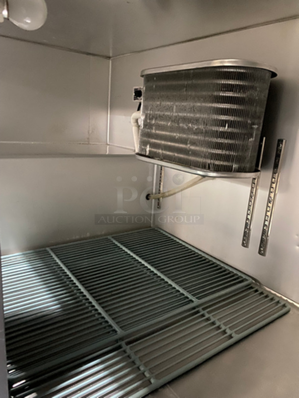 COOL! Leader Commercial 3 Door Lowboy/ Worktop Cooler! With Poly Coated Racks! All Stainless Steel! On Casters! Model: LB60SC SAN: GX02C1836 115V 60HZ 1 Phase - Image 6 of 8