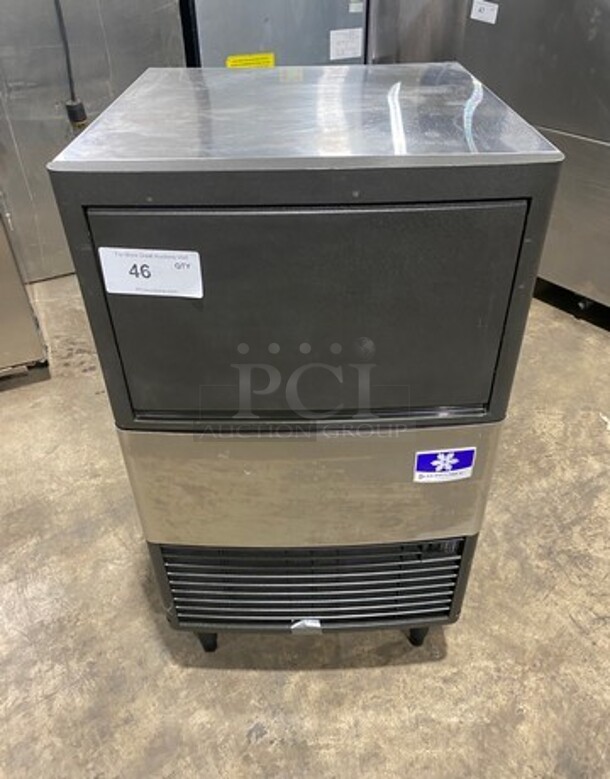 Manitowoc Commercial Undercounter Ice Maker Machine! All Stainless Steel! On Legs! Model: UDE0065A161B SN: 310468994 115V 60HZ 1 Phase