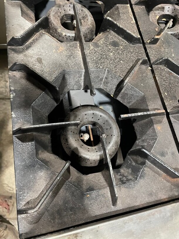 American Range Commercial Natural Gas Powered 6 Burner Stove! With Full Size Oven Underneath! With Backsplash! All Stainless Steel! - Image 6 of 8